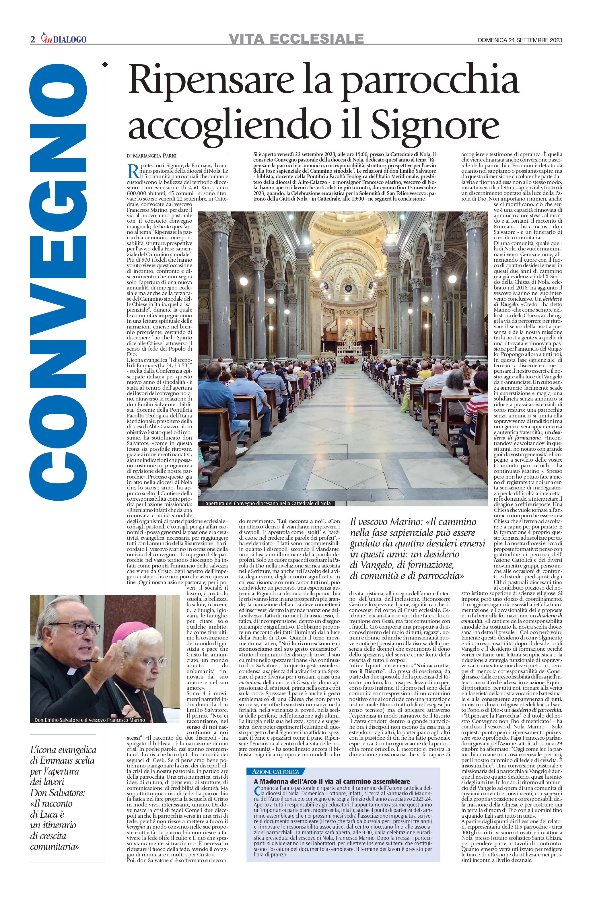 Convegno pastorale 2024. Il racconto sul mensile diocesano inDialogo